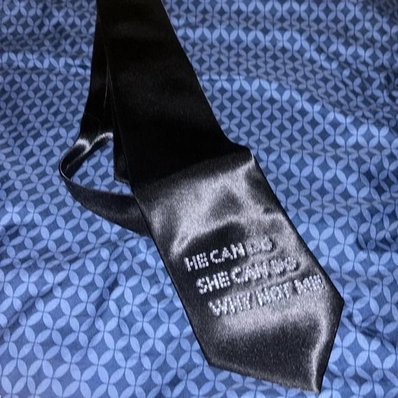 Omega Italy Black Rhinestone Embellished unisex Silk  tie. - Picture 3 of 9